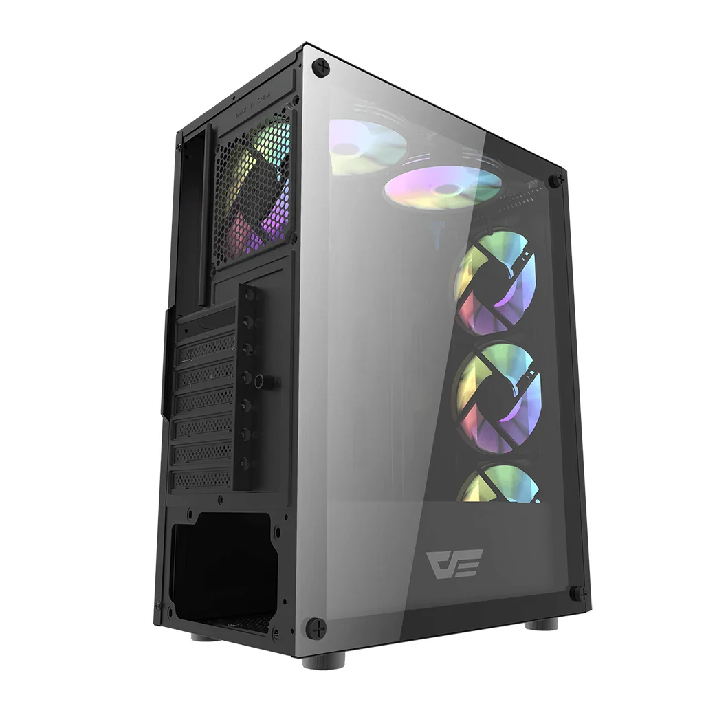Buy Darkflash DK151 (Black) Side Tempered Glass With up to 290 mm GPU Support Mid-Tower Pc Case online in Pakistan at WaddaGamer