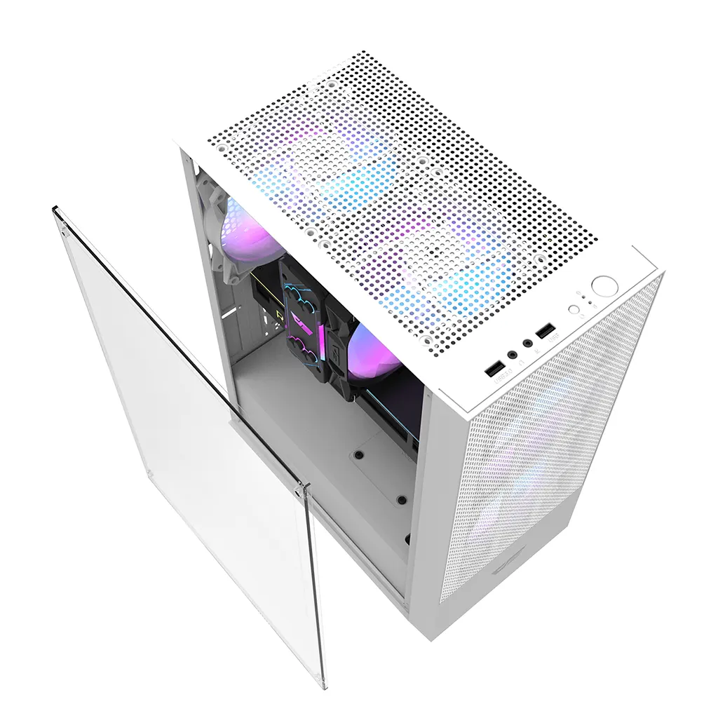 Darkflash A290 (White) Mid-Tower ATX Gaming PC Case image 4