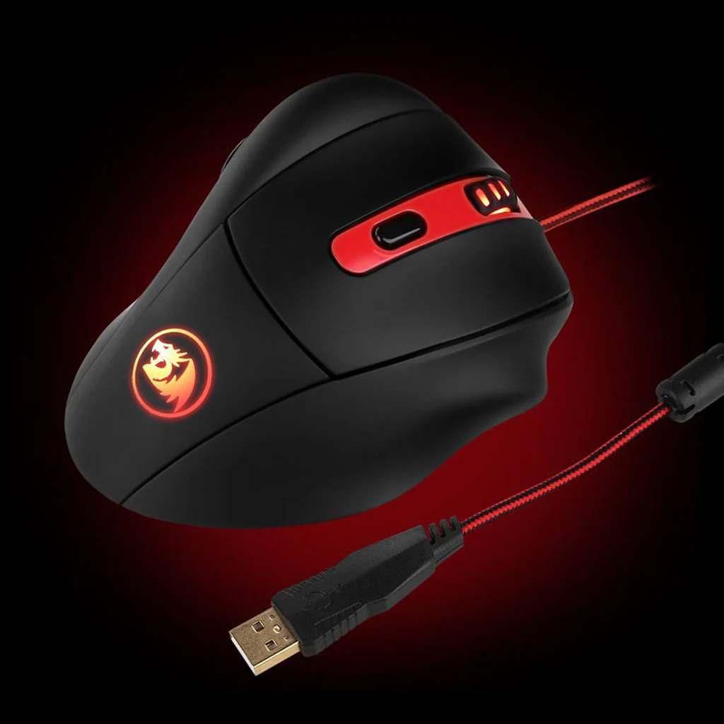 Redragon pc gear Redragon M605 Smilodon 2000 DPI USB Wired Gaming Mouse front view