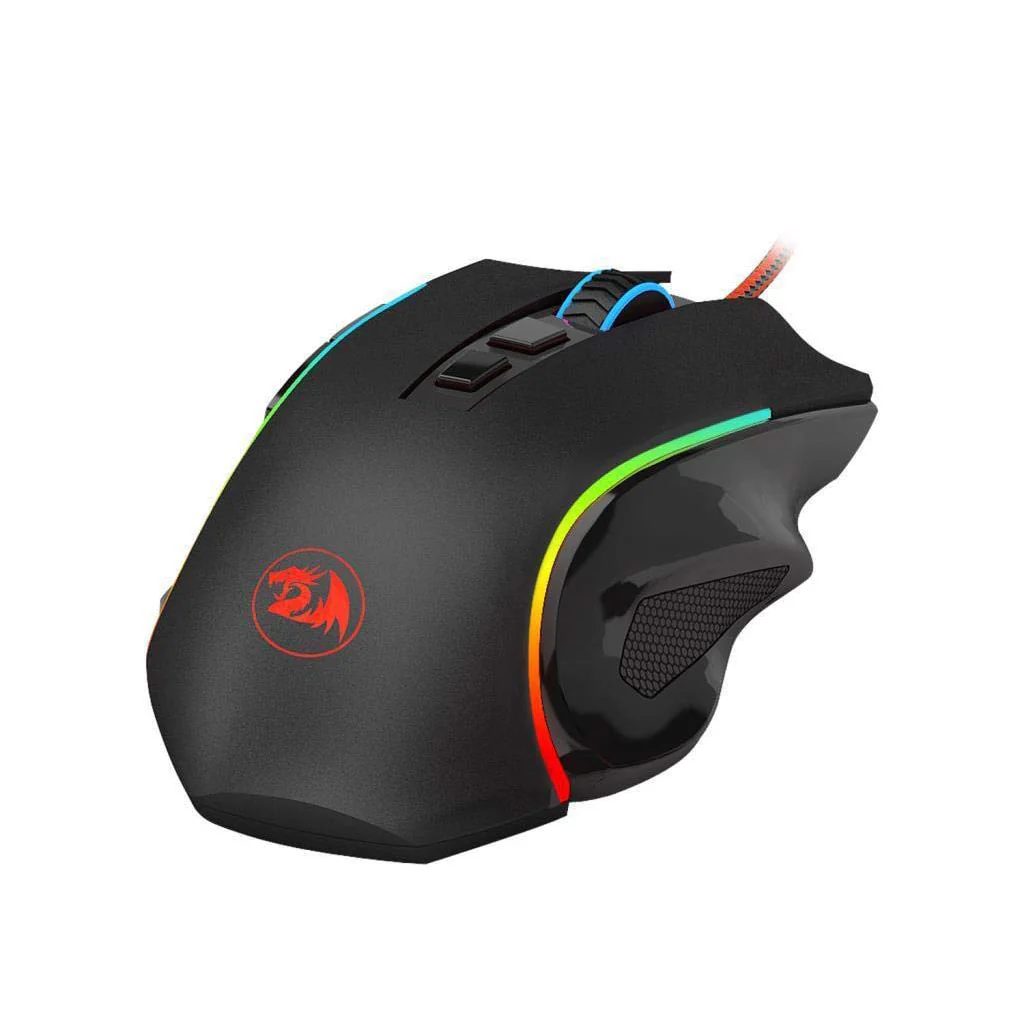 Redragon pc gear Redragon M607 Griffin RGB 7 Programable Button Gaming Mouse front view