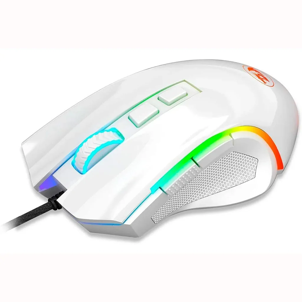 Redragon pc gear Redragon M607W Griffin RGB 7200 DPI Gaming Mouse front view