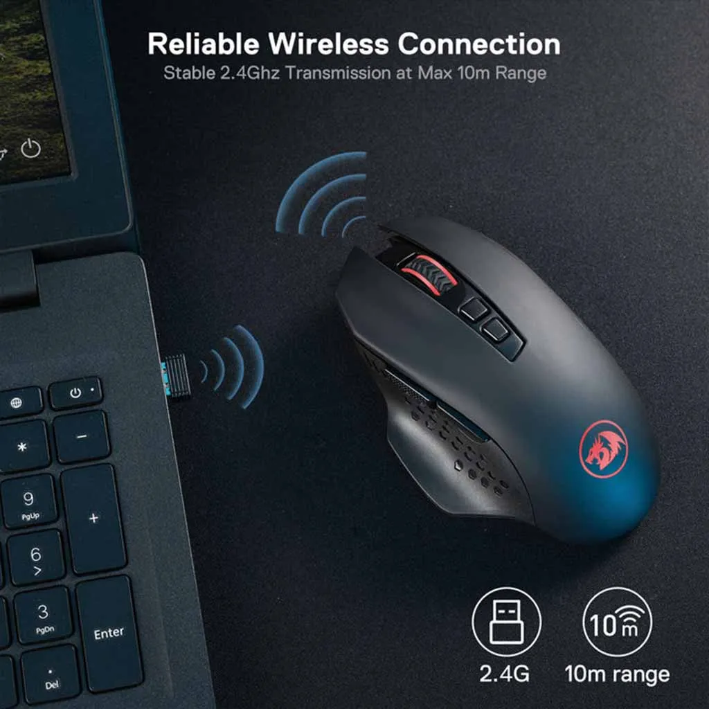 Redragon M656 Gainer Wireless 4000 DPI Gaming Mouse image 4