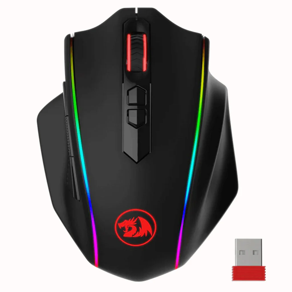 Redragon M686 RGB Vampire Elite Black Dual Mode 16000 DPI Mouse price in Pakistan product image