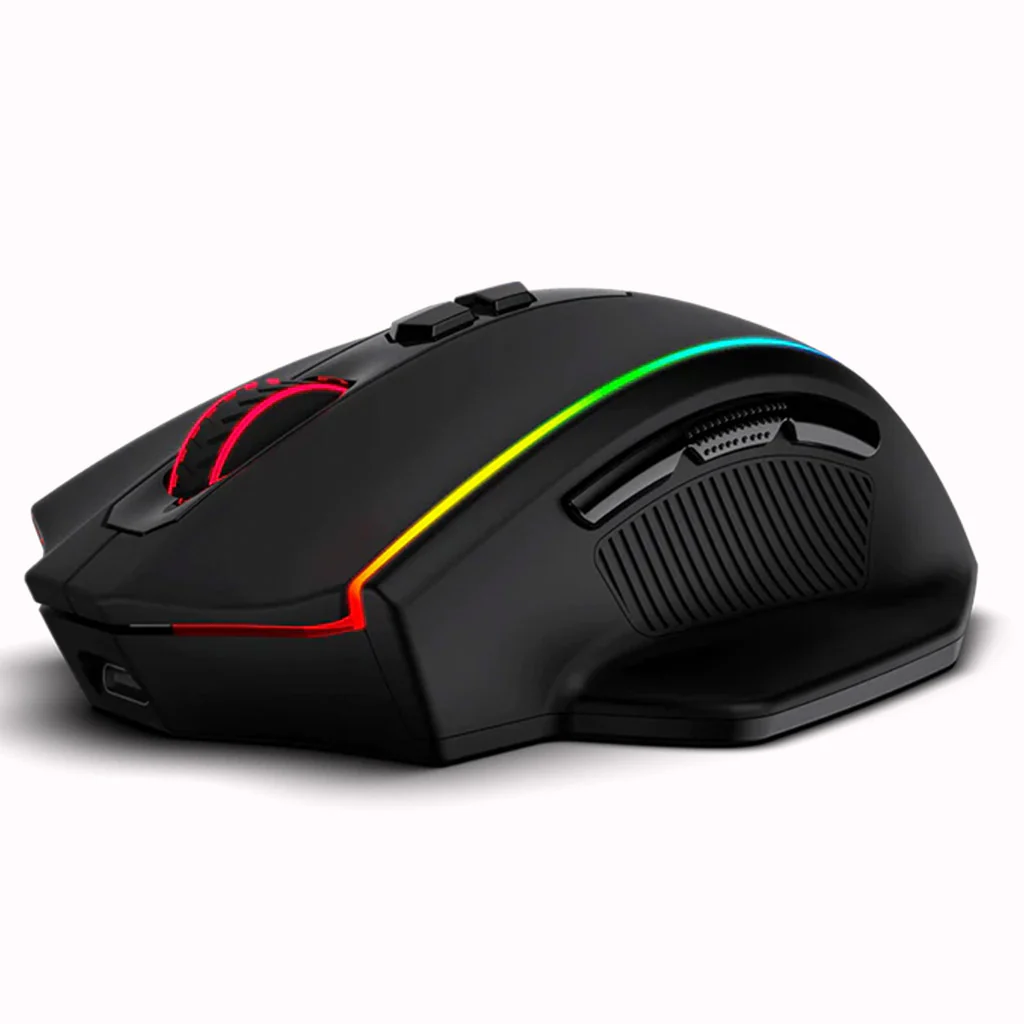 Redragon pc gear Redragon M686 RGB Vampire Elite Black Dual Mode 16000 DPI Mouse front view