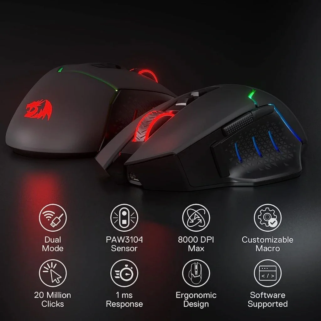 Redragon M690 PRO Wireless Gaming Mouse price in Pakistan product image