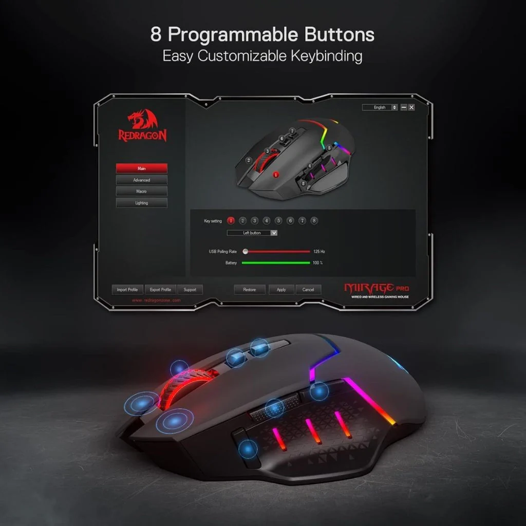 Redragon M690 PRO Wireless Gaming Mouse image 4