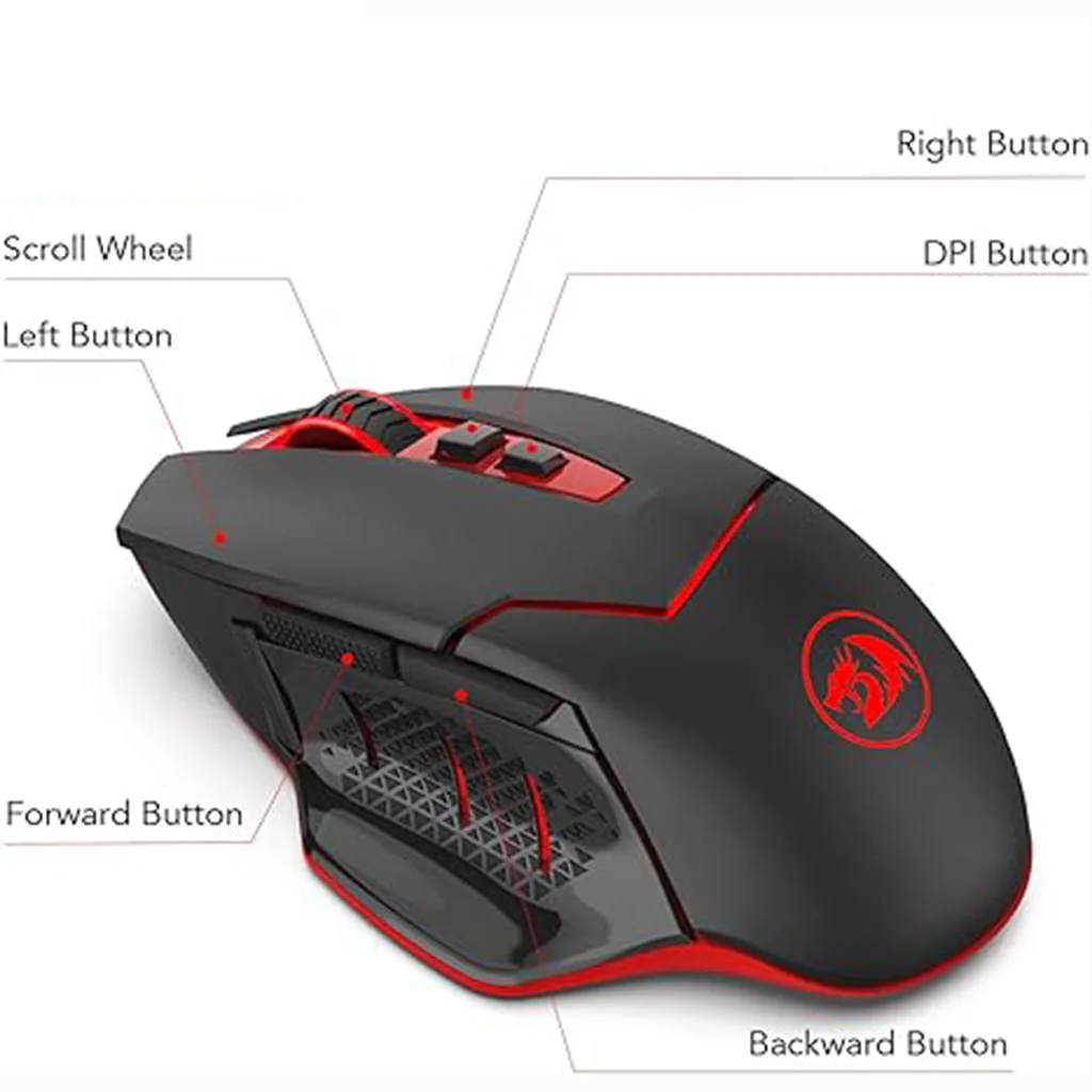 Redragon M690-Pro Mirage 4800DPI Wireless Gaming Mouse image 4