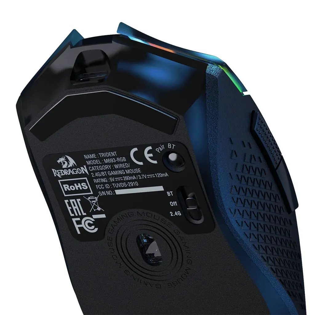 Redragon M693 Trident Pro Wireless/Wired RGB Gaming Mouse image 4