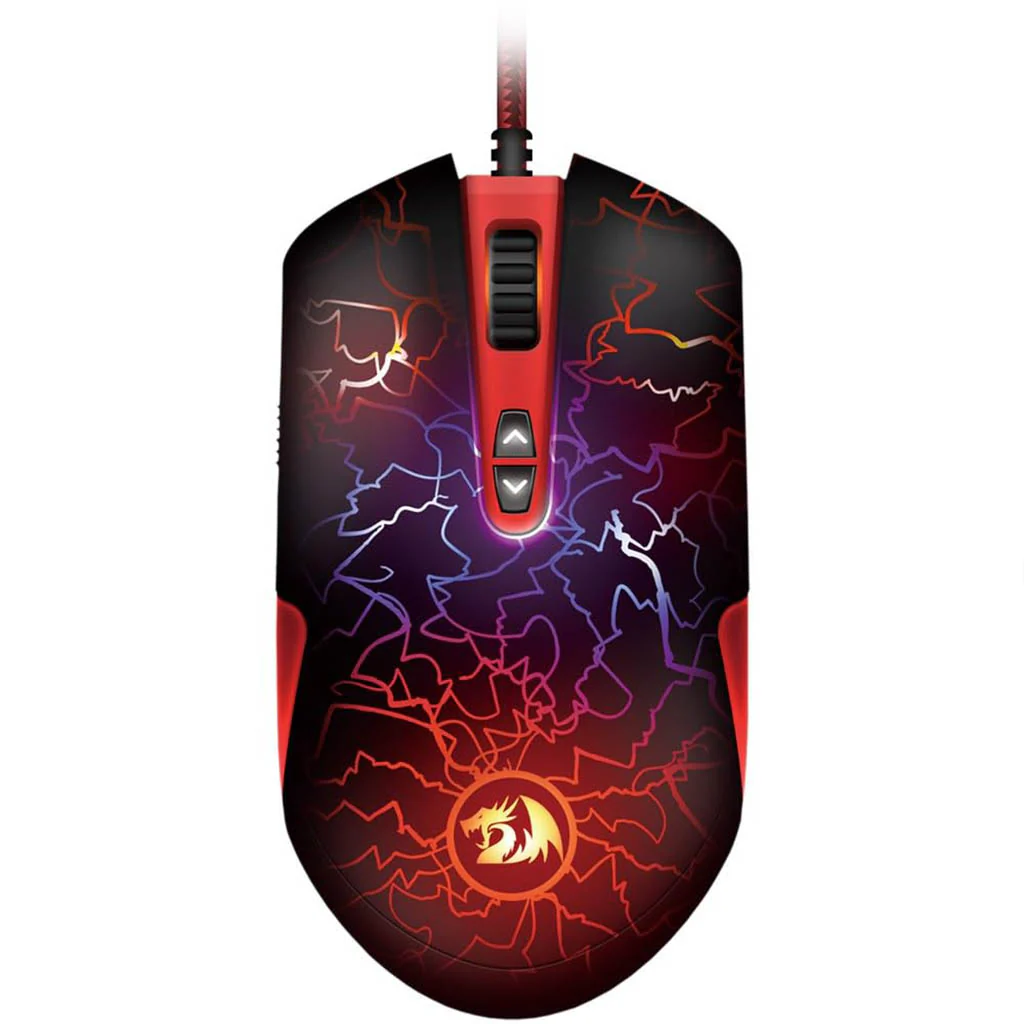 Redragon pc gear Redragon M701-A Lavawolf 7 programable buttons Wired Gaming Mouse front view