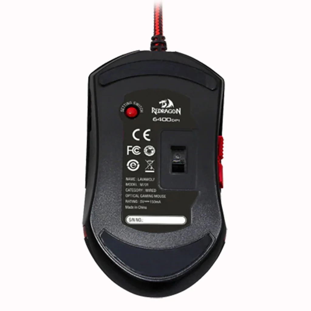 Redragon M701-A Lavawolf 7 programable buttons Wired Gaming Mouse image 4