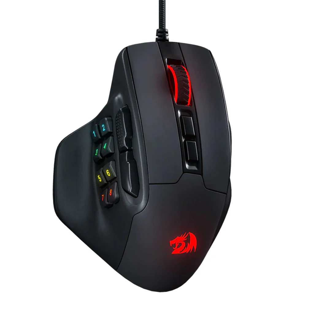 Redragon M811 Aatrox MMO 15 Programmable Buttons RGB Gaming Mouse price in Pakistan product image