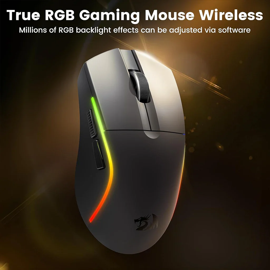 Buy Redragon M816 Decide PRO tri-mode 26K DPI RGB Gaming Mouse online in Pakistan at WaddaGamer