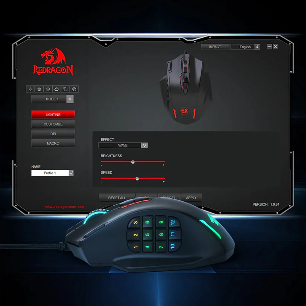 Redragon M908 IMPACT Gaming Mouse image 4