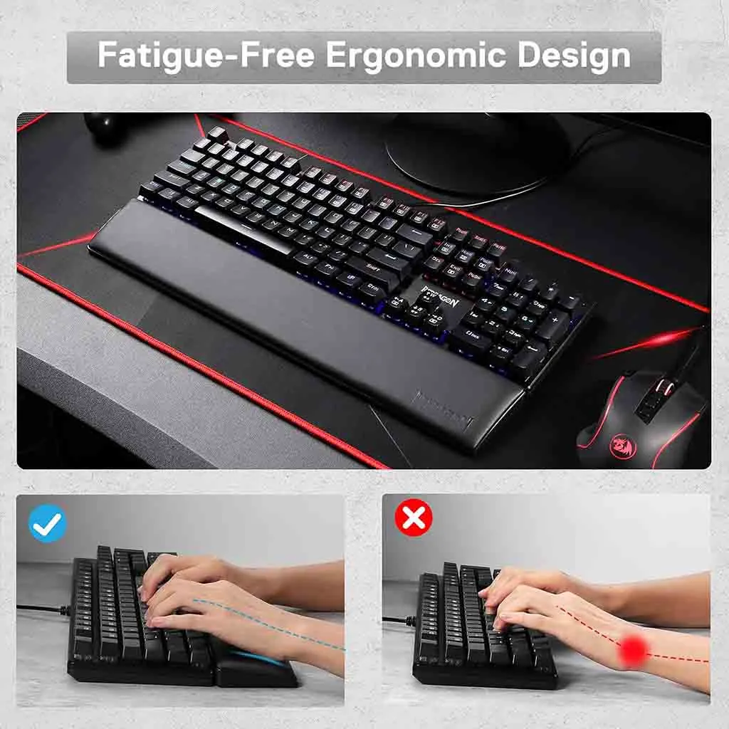 Redragon P037 Meteor Large Wrist Rest Pad image 4