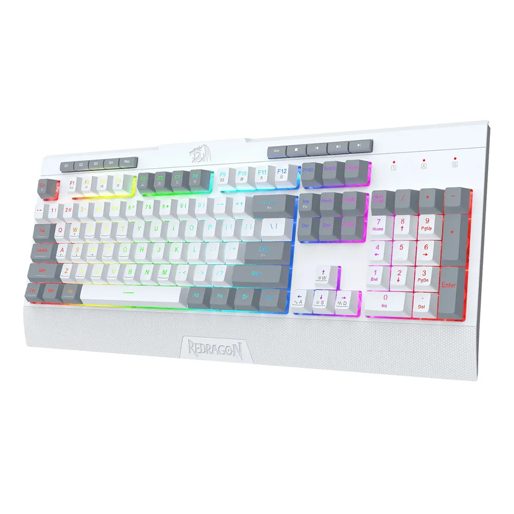 Redragon pc gear Redragon K525WG RGB Shiva Lite Gaming Keyboard front view