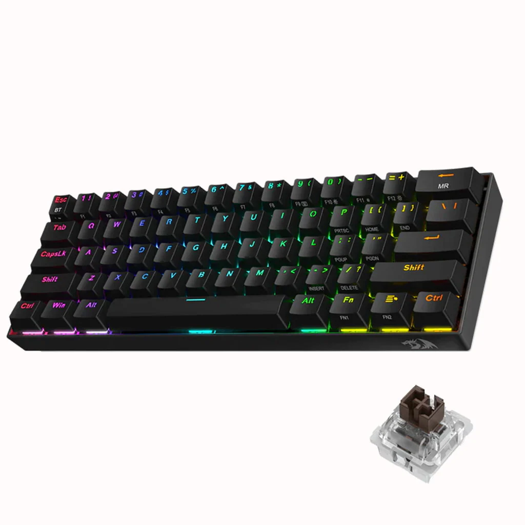 Redragon pc gear Redragon Daraconic K530-Pro-B Gaming Keyboard front view