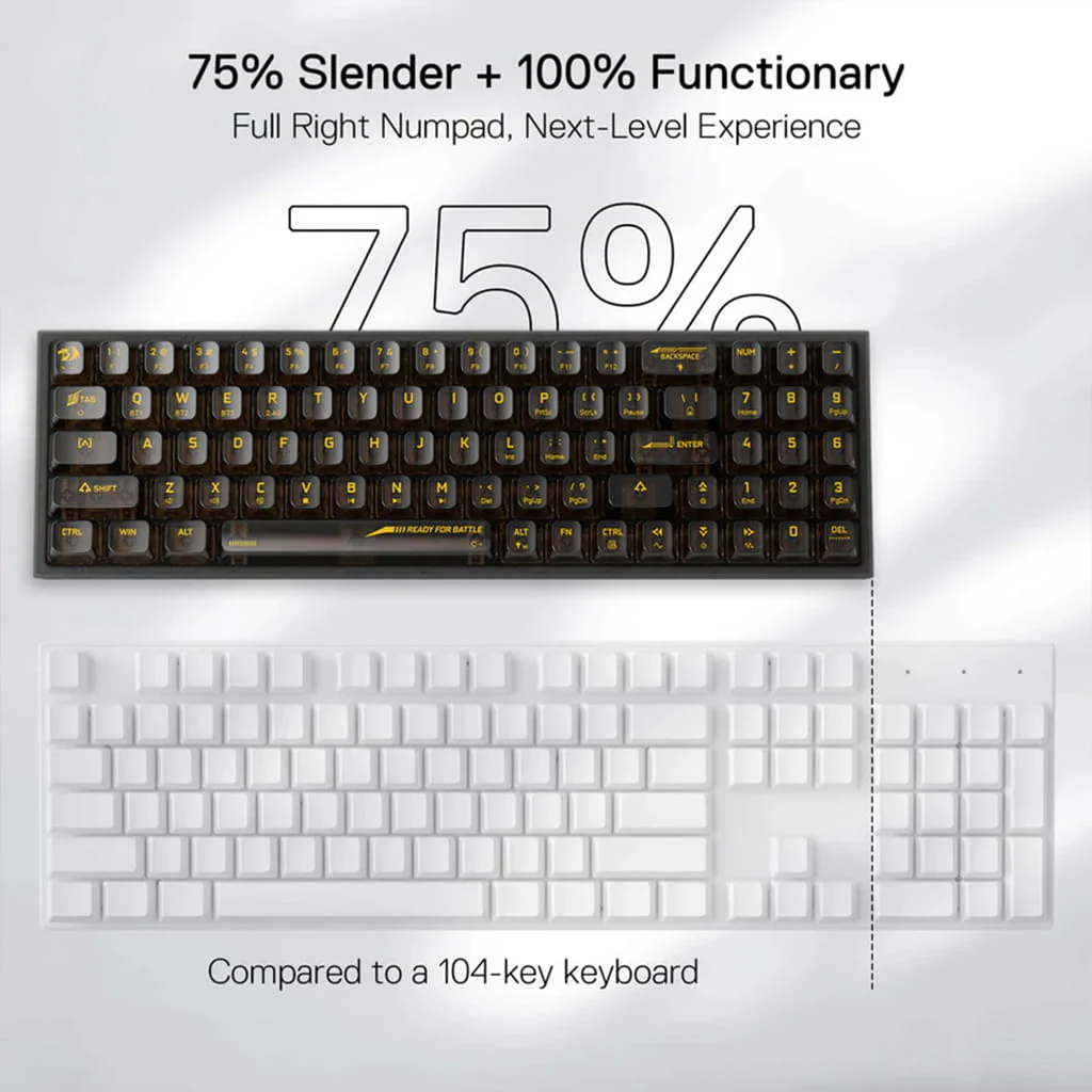 Buy Redragon K628-BT Pollux Pro Gaming Keyboard online in Pakistan at WaddaGamer