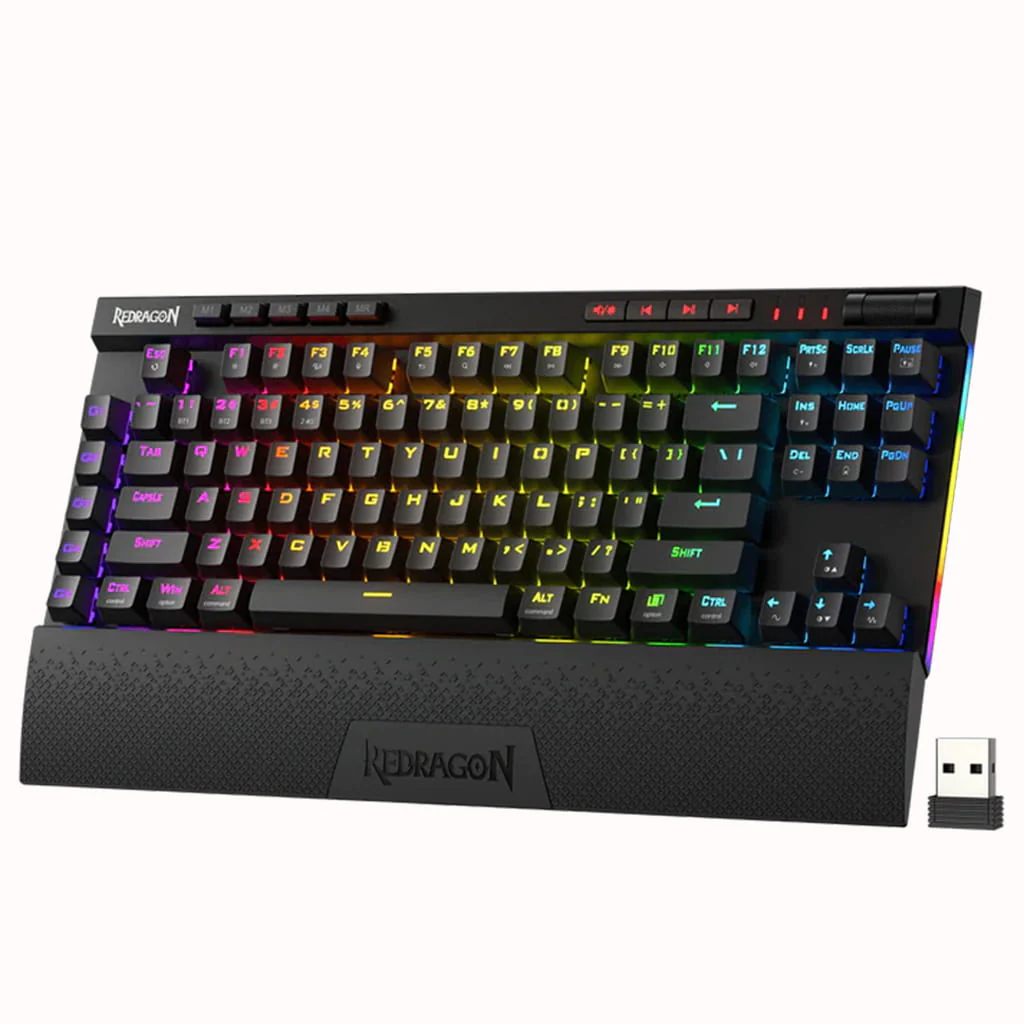 Redragon pc gear Redragon K587 Magic Wand Pro Gaming Keyboard front view