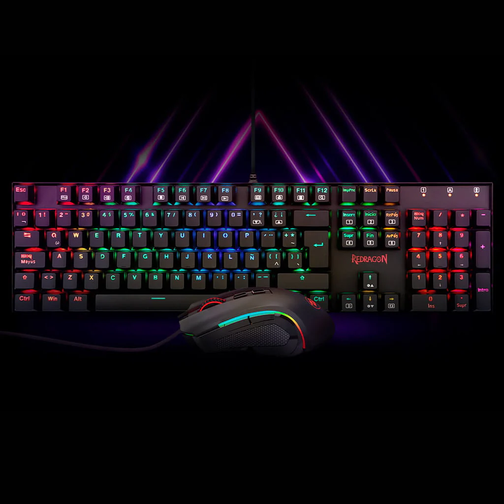 Redragon Keyboard K551 & Mouse M607 2-in-1 Gaming Combo price in Pakistan product image
