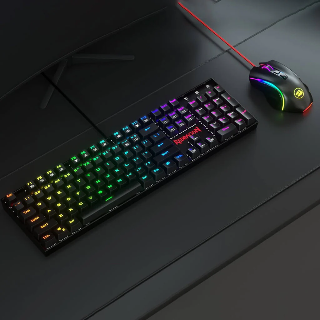 Redragon pc gear Redragon Keyboard K551 & Mouse M607 2-in-1 Gaming Combo front view