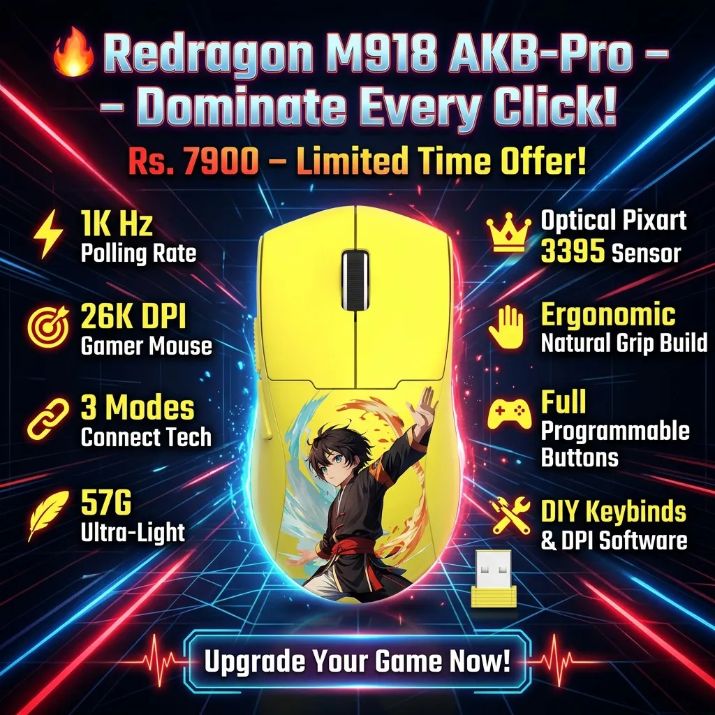 Redragon King Max M918 AKB-Pro Gaming Mouse price in Pakistan product image