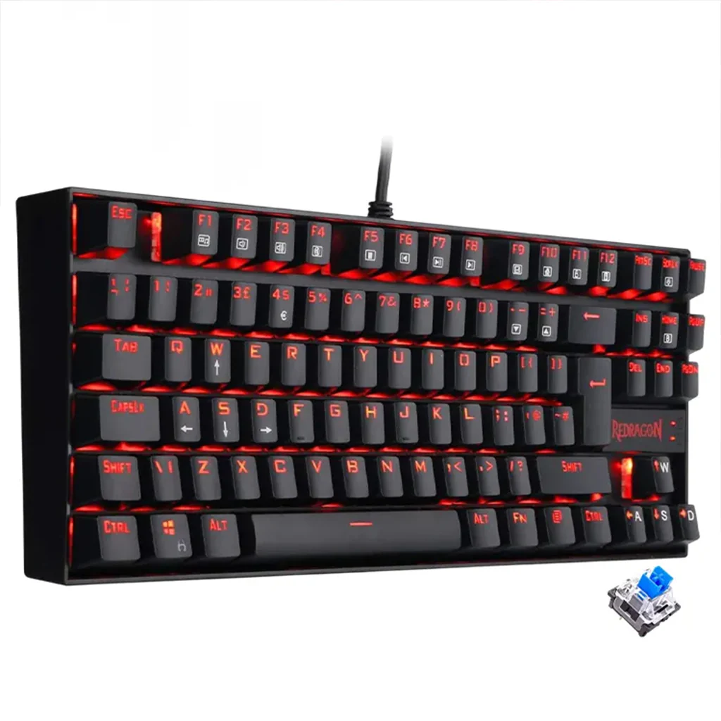Redragon pc gear Redragon K552 Red Light KUMARA Gaming Keyboard front view