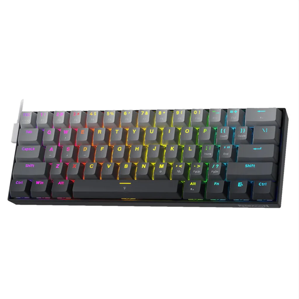 Redragon pc gear Redragon FIZZ K617-GGB RGB Gaming Keyboard front view
