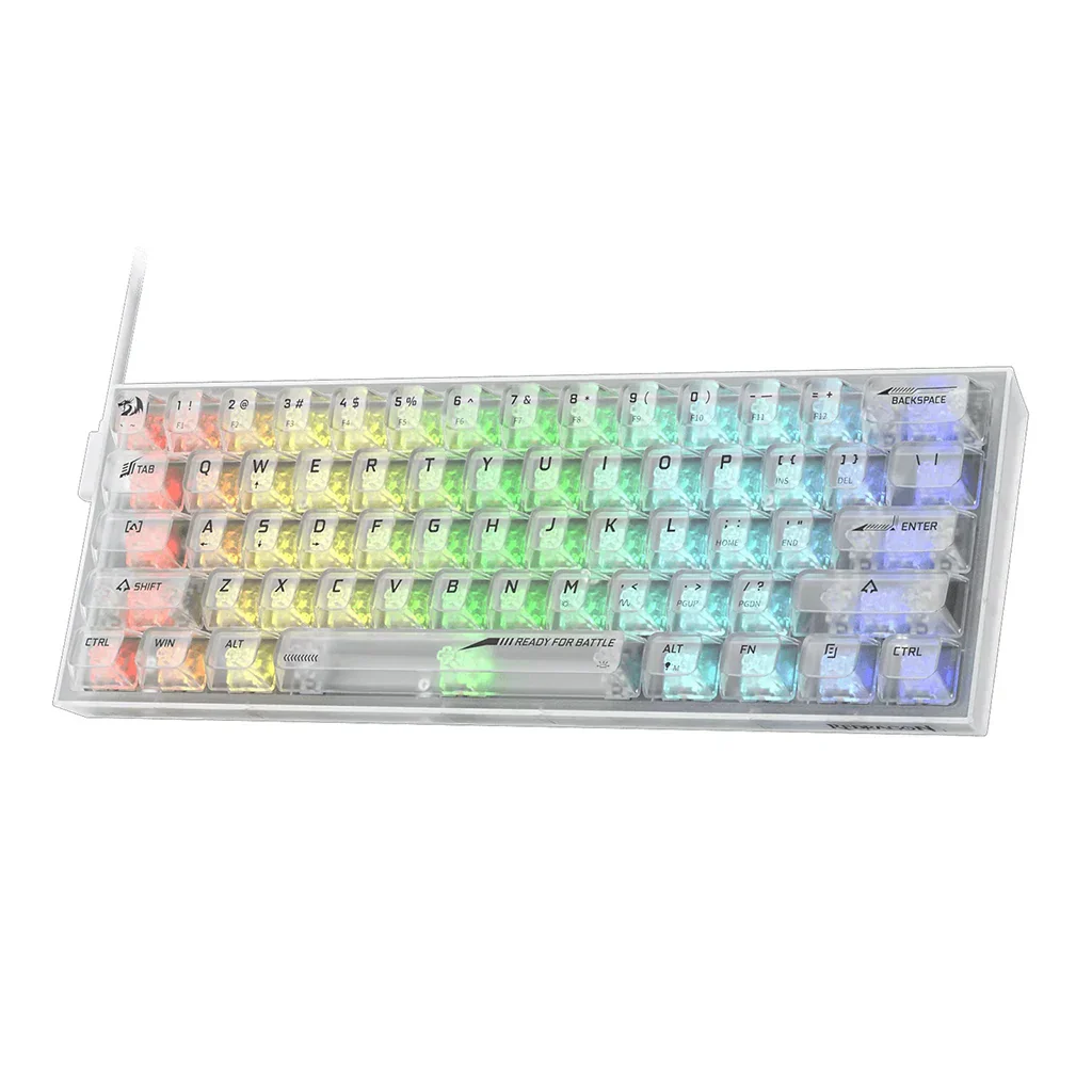 Redragon pc gear Redragon FIZZ K617 CT-RGB Gaming Keyboard front view