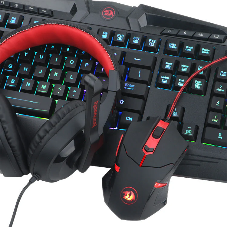 Redragon pc gear Redragon S101-BA-2 (4-In-1) Gaming Combo front view