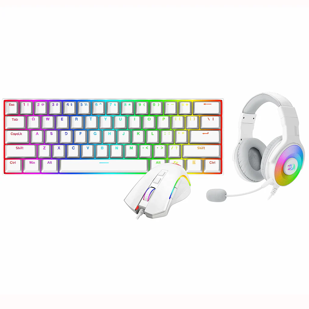 Redragon S129 (3-in-1) Gaming Combo (White) price in Pakistan product image