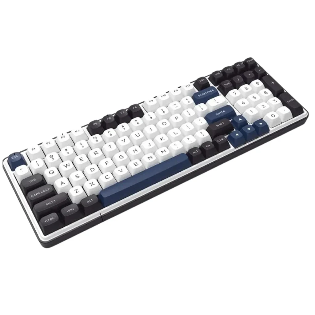 Redragon pc gear Redragon FAYE Pro K744 WBB RGB Gaming Keyboard front view