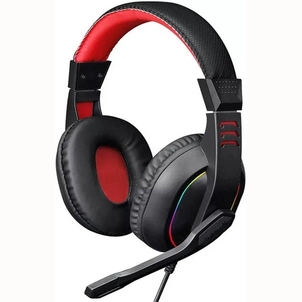Redragon H120 ARES (Black & Red with RGB) Wired Gaming Headphone price in Pakistan product image