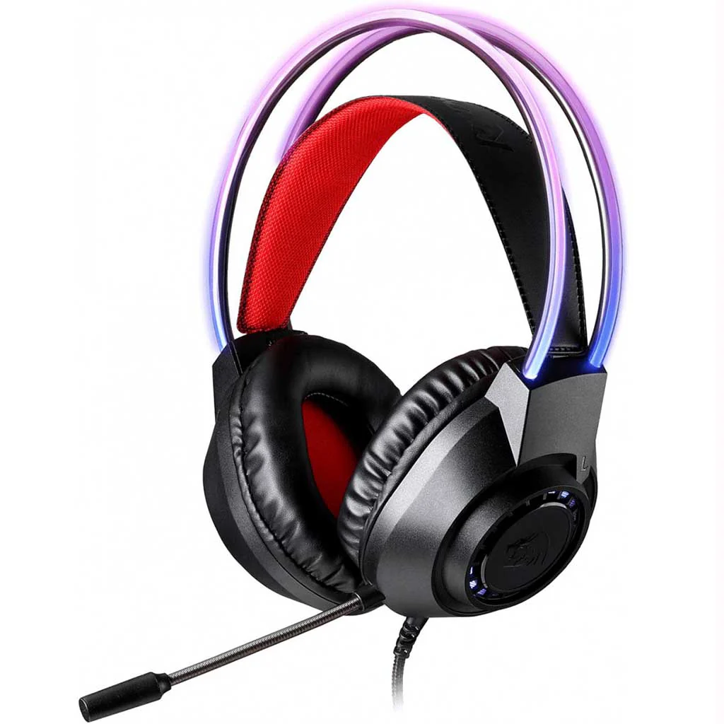 Redragon Scream H231 (Black & Red with RGB) 360 adjustable Mic Wireless Gaming Headphone price in Pakistan product image
