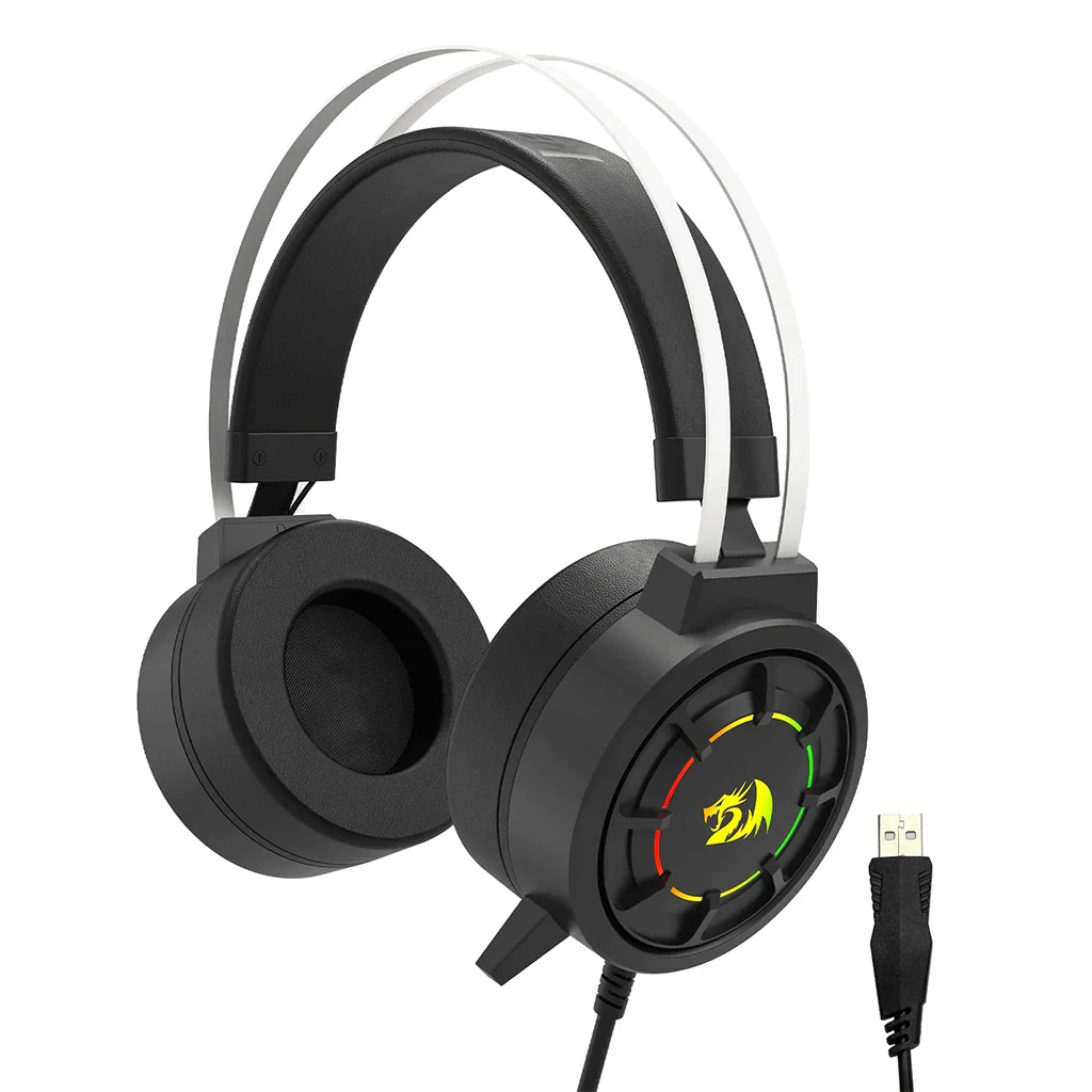 Redragon H314 Grendel Wired Gaming Headphone (Black with RGB) price in Pakistan product image