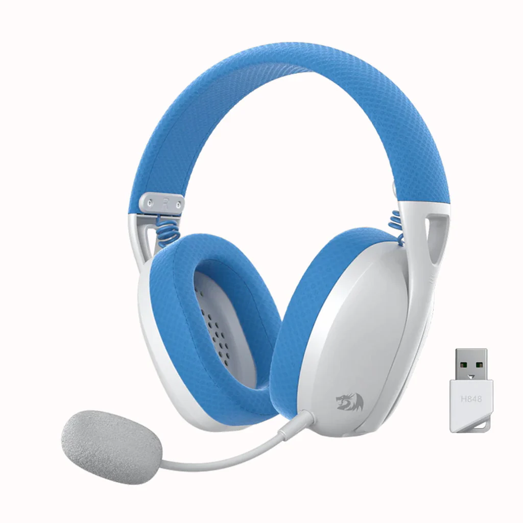 Redragon H848 IRE (Blue & Silver) Gaming Headphone price in Pakistan product image