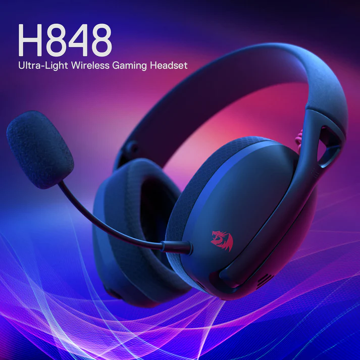 Redragon audio Redragon H848 IRE (Black) Gaming Headphone front view