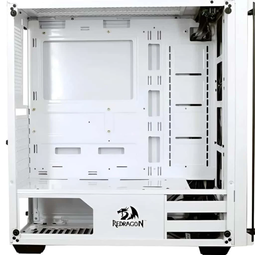 Redragon pc gear Redragon Wheel Jack GC-606 (White) Gaming PC Case front view