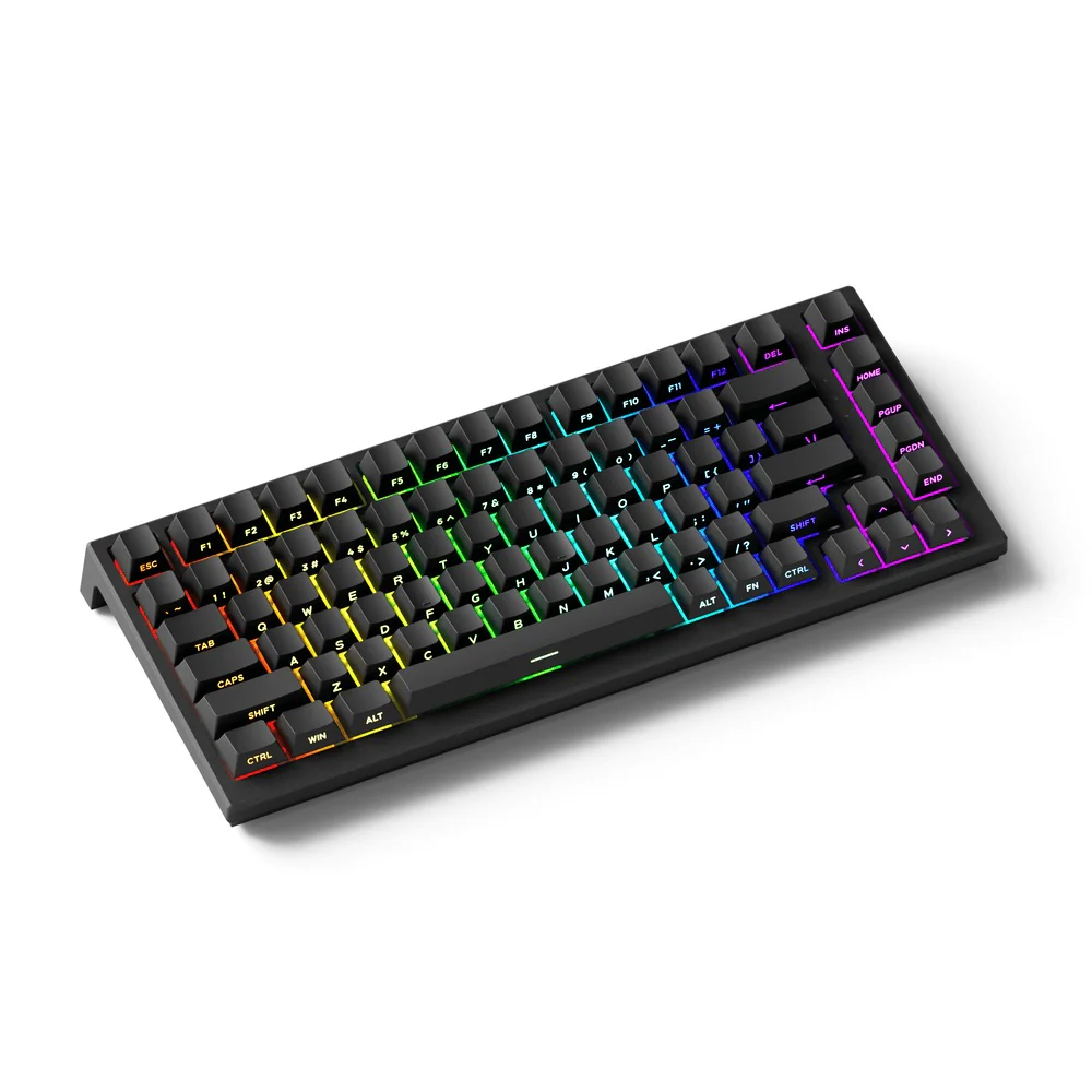 Akko pc gear Akko Tac75 HE Black Mechanical Keyboard front view