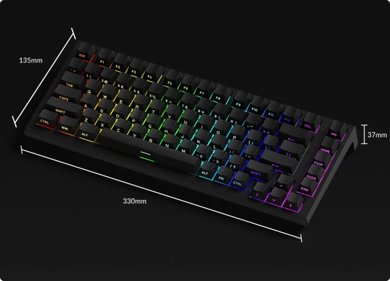 Buy Akko Tac75 HE Black Mechanical Keyboard online in Pakistan at WaddaGamer