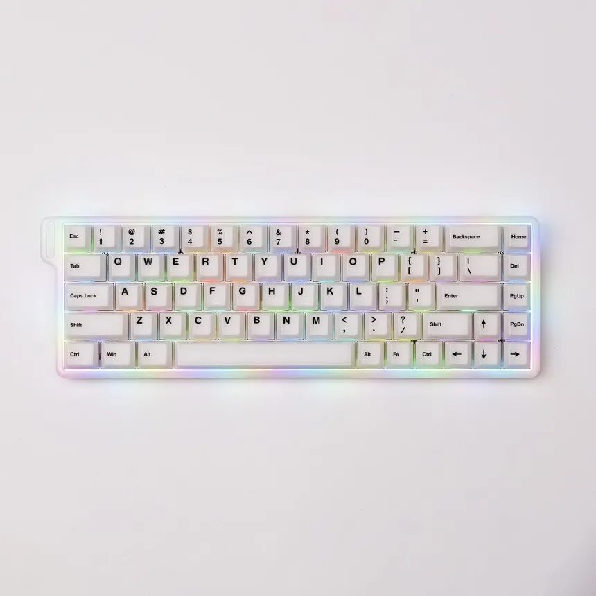 Monsgeek Verve68 HE White Wired Gaming Keyboard price in Pakistan product image