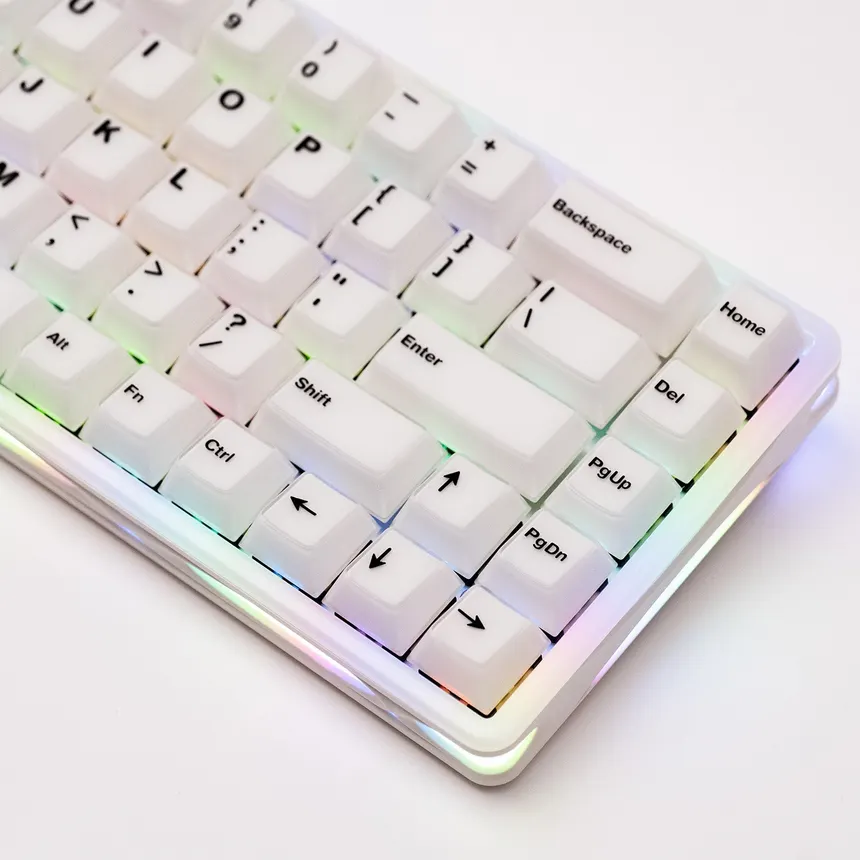 Buy Monsgeek Verve68 HE White Wired Gaming Keyboard online in Pakistan at WaddaGamer