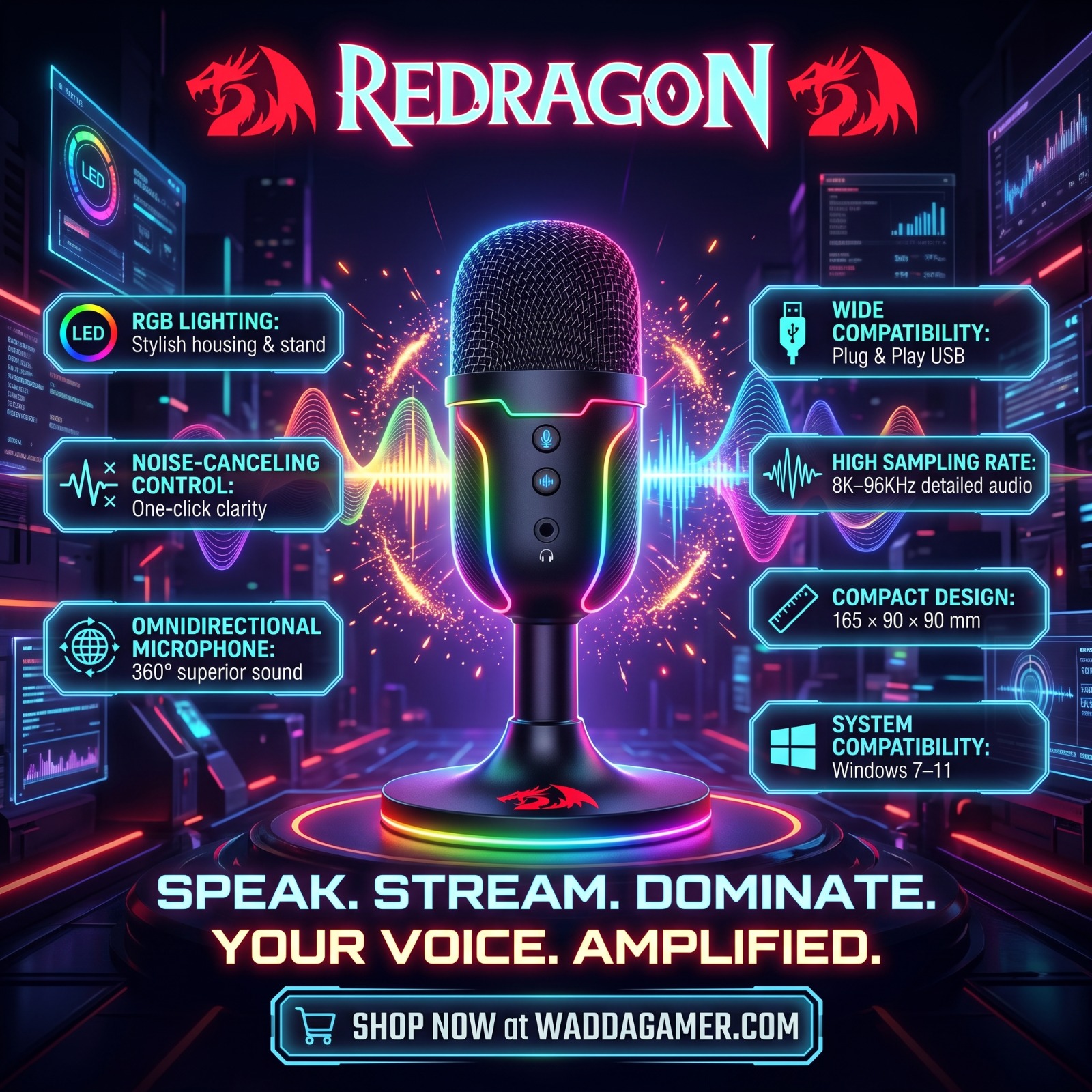 Redragon GM-303 Pulsar Microphone