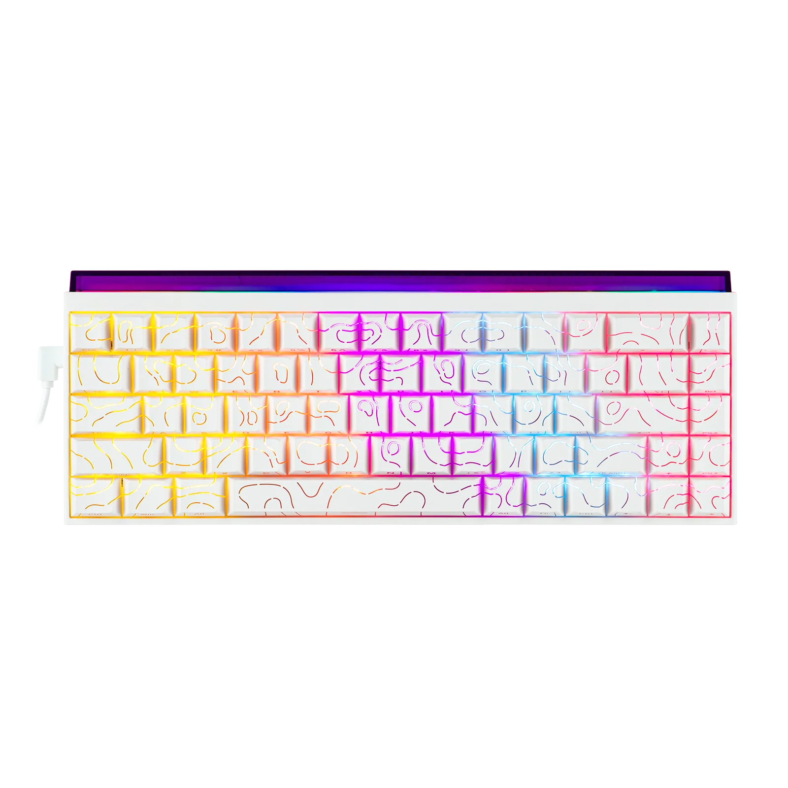 AJAZZ NK68 White Wired Gaming Keyboard