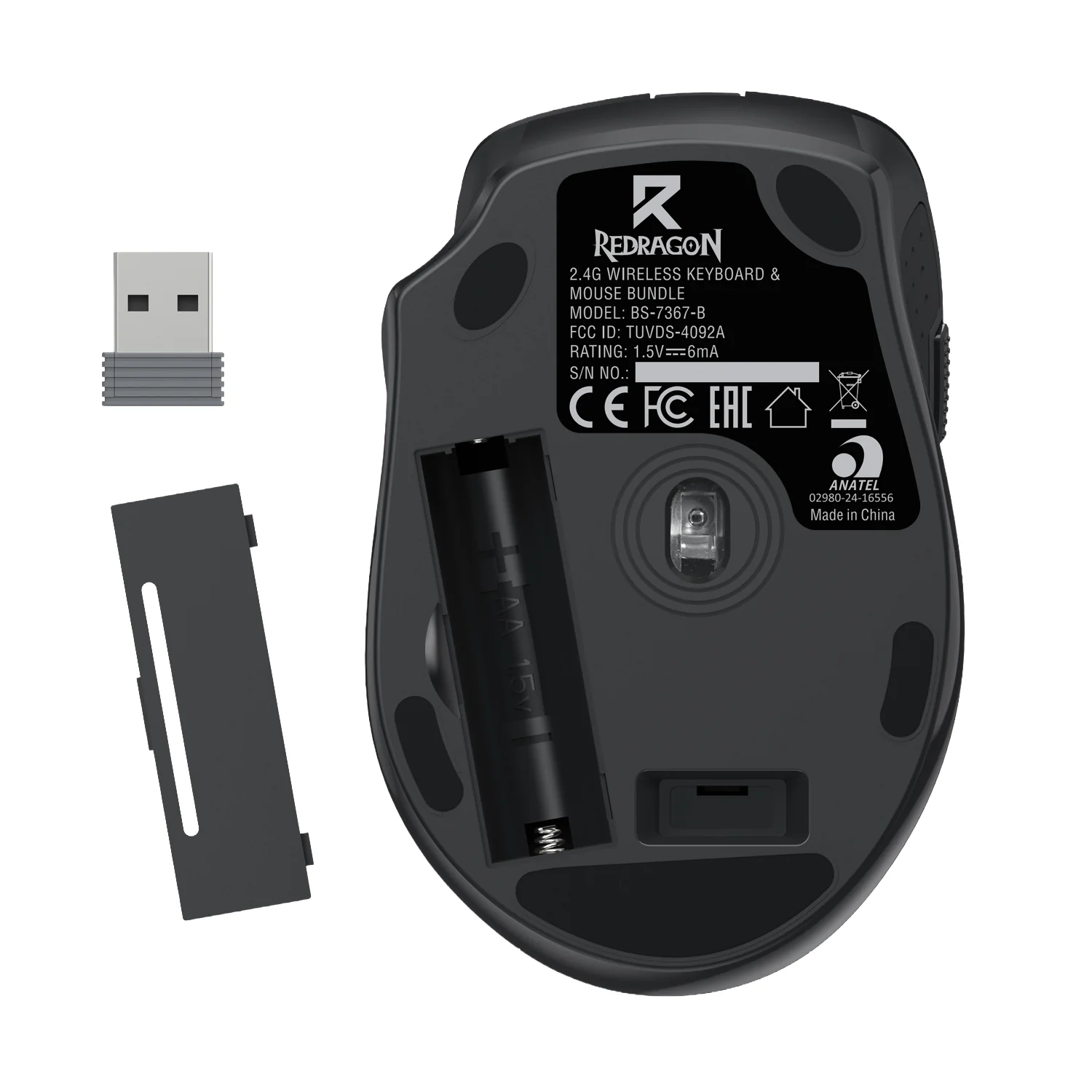 Redragon BS-7367B 2-in-1 Office Combo image 5