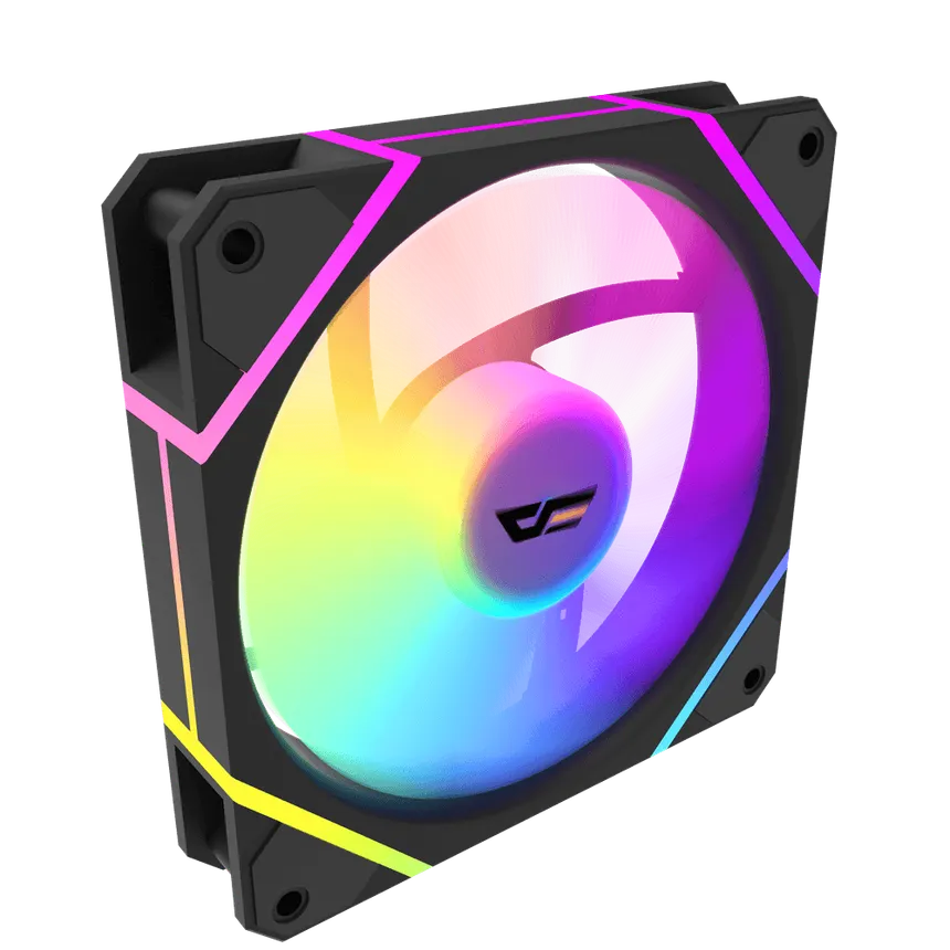 Buy Darkflash DM12 Pro (Black) RGB Set with Controller & Remote 3-in-1 Cooling Fan online in Pakistan at WaddaGamer