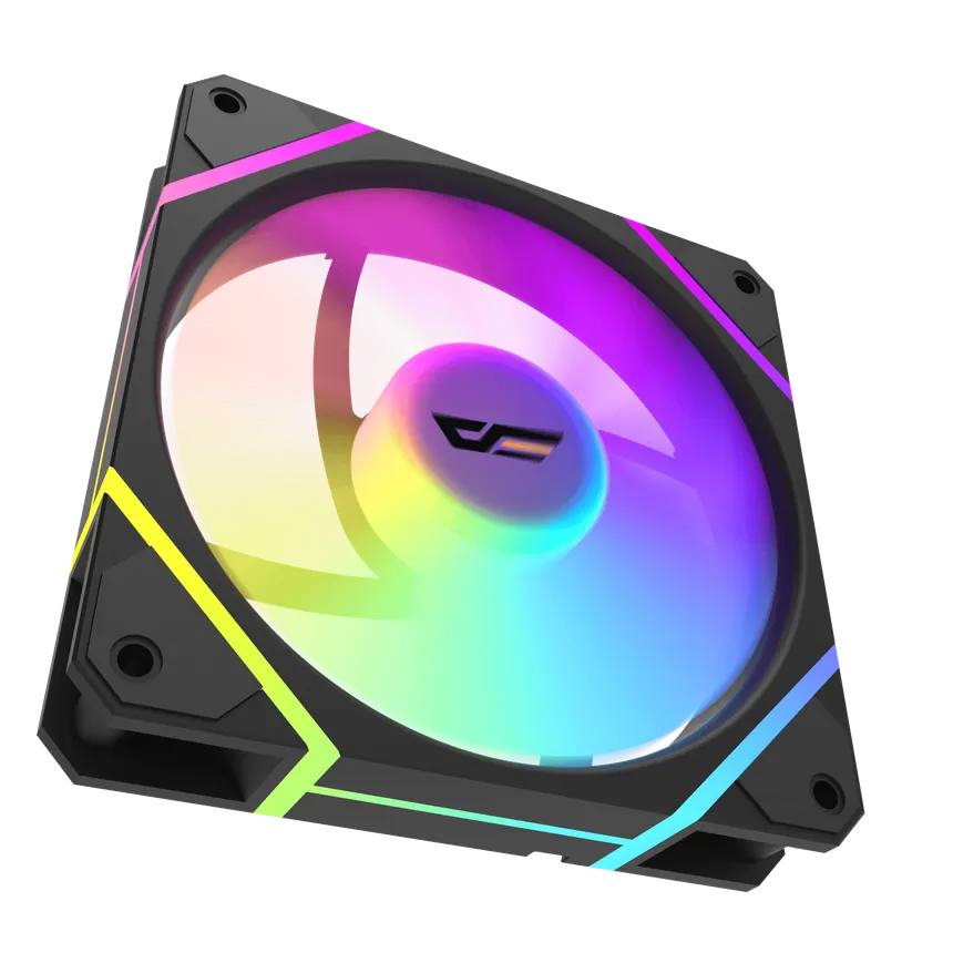 Darkflash DM12 Pro (Black) RGB Set with Controller & Remote 3-in-1 Cooling Fan image 4