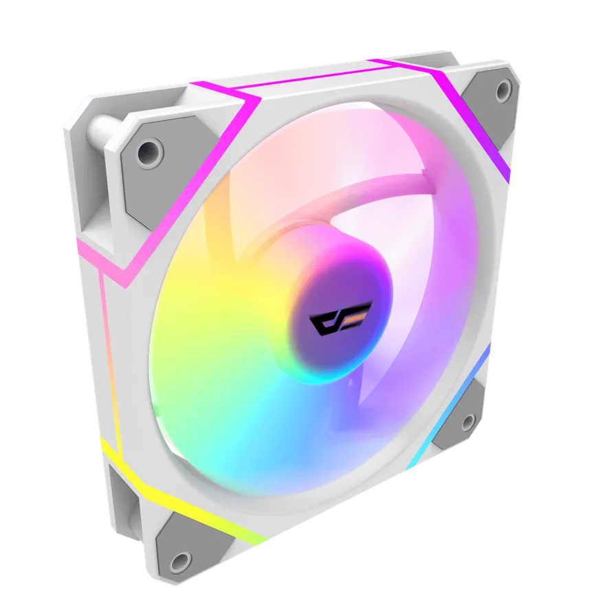 Buy Darkflash DM12 Pro (White) RGB Set with Controller & Remote 3-in-1 Cooling Fan online in Pakistan at WaddaGamer