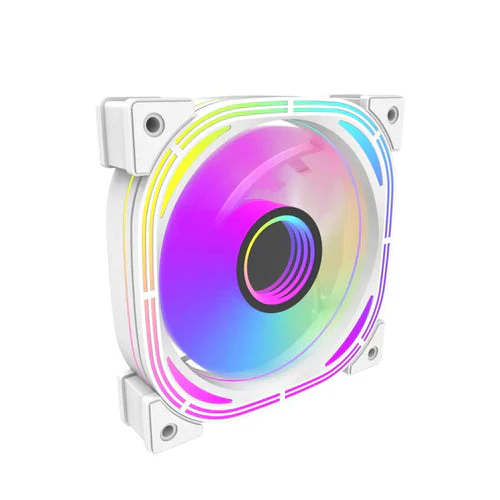 Darkflash INF 24 (White) RGB Set with Controller & Remote 5-in-1 Cooling Fan image 4