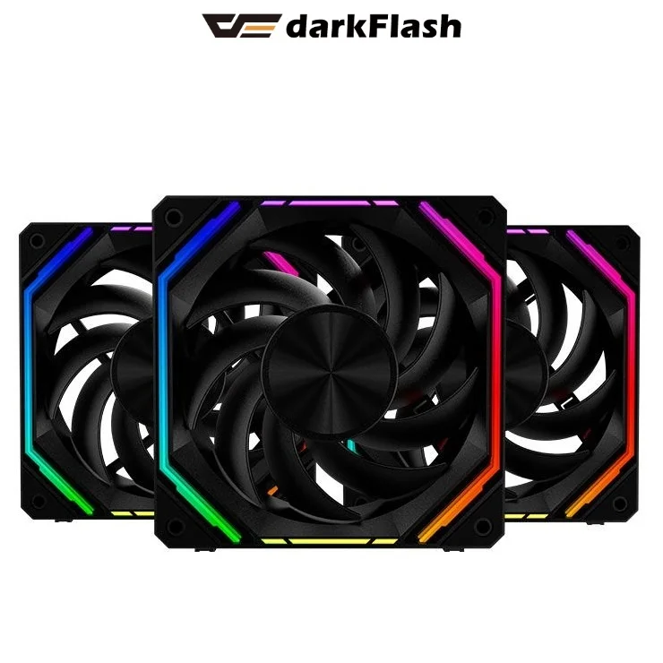 Darkflash INF 32 (Black) RGB Set with Controller & Remote 3-in-1 Cooling Fan