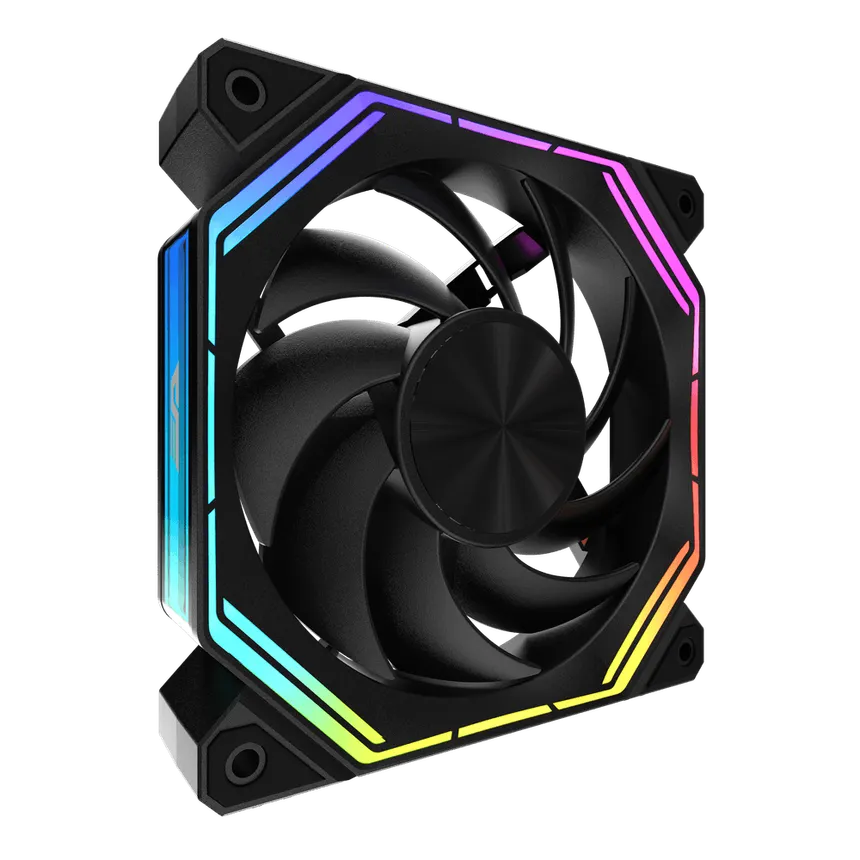 Darkflash INF 32 (Black) RGB Set with Controller & Remote 3-in-1 Cooling Fan image 4